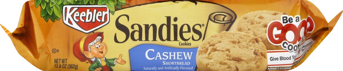 slide 4 of 6, Keebler Sandies Cashew Shortbred Cookies, 12.8 oz