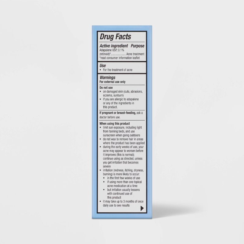 slide 3 of 6, Retinoid Acne Treatment - 0.1% Adapalene - 15g - up&up™, 15 gram