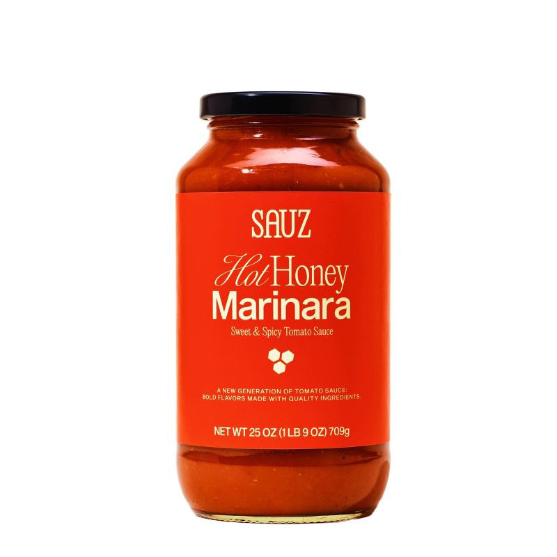slide 1 of 7, Sauz Hot Honey Marinara Sweet and Spicy Tomato Sauce - 25oz, 25 oz