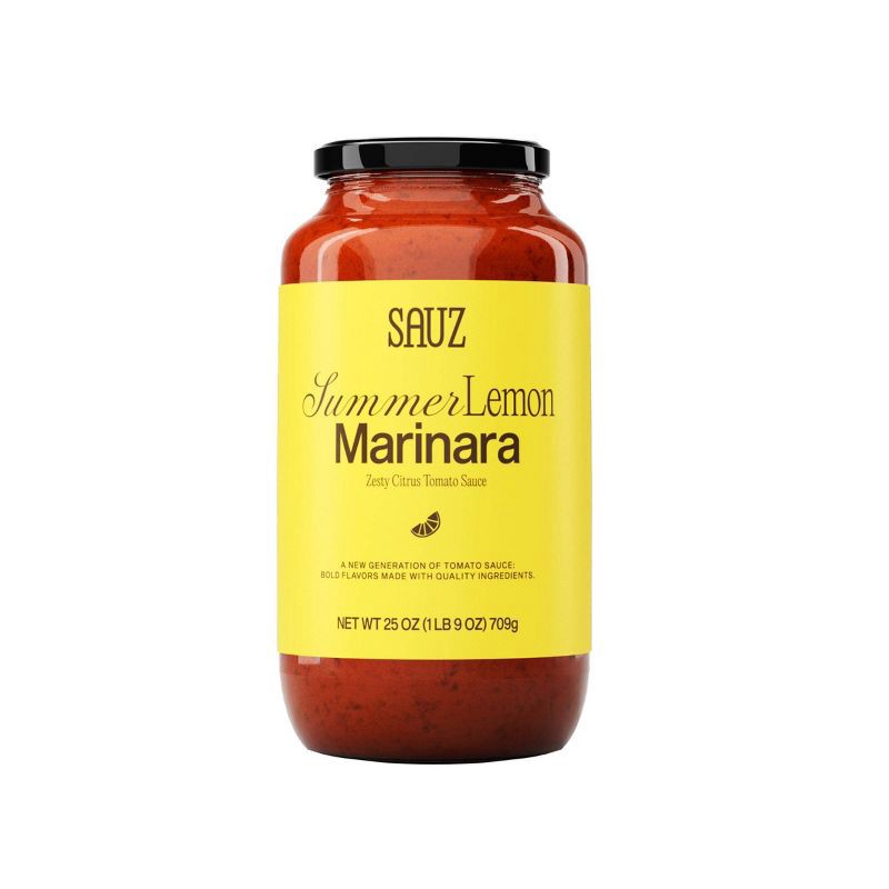 slide 1 of 7, Sauz Summer Lemon Marinara Zesty Citrus Tomato Sauce - 25oz, 25 oz