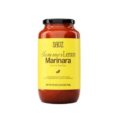 Sauz Summer Lemon Marinara Zesty Citrus Tomato Sauce - 25oz