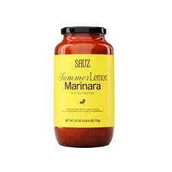 Sauz Summer Lemon Marinara Zesty Citrus Tomato Sauce - 25oz