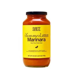 Sauz Summer Lemon Marinara Zesty Citrus Tomato Sauce - 25oz