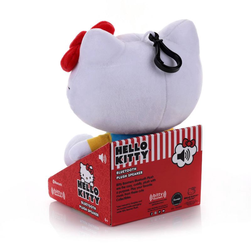 slide 4 of 4, Hello Kitty Sanrio Bitty Bluetooth Plush Speaker, 1 ct