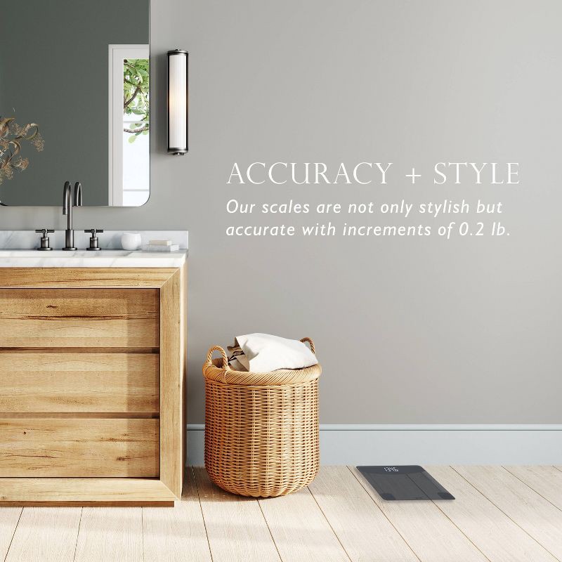 slide 5 of 9, Taylor Digital Glass Bathroom Scale - Tinted Glass, 1 ct