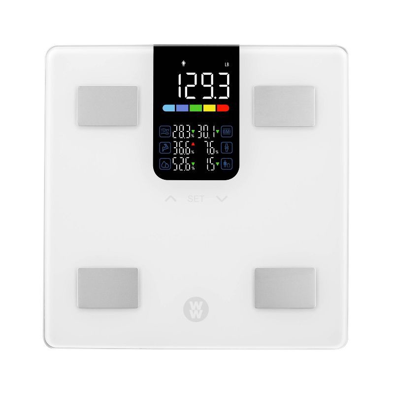 slide 1 of 9, Weight Watchers Color Display Body Analysis Scale, 1 ct
