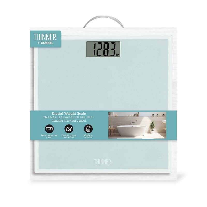 slide 8 of 9, Thinner Glass Weight Scale Silver, 1 ct