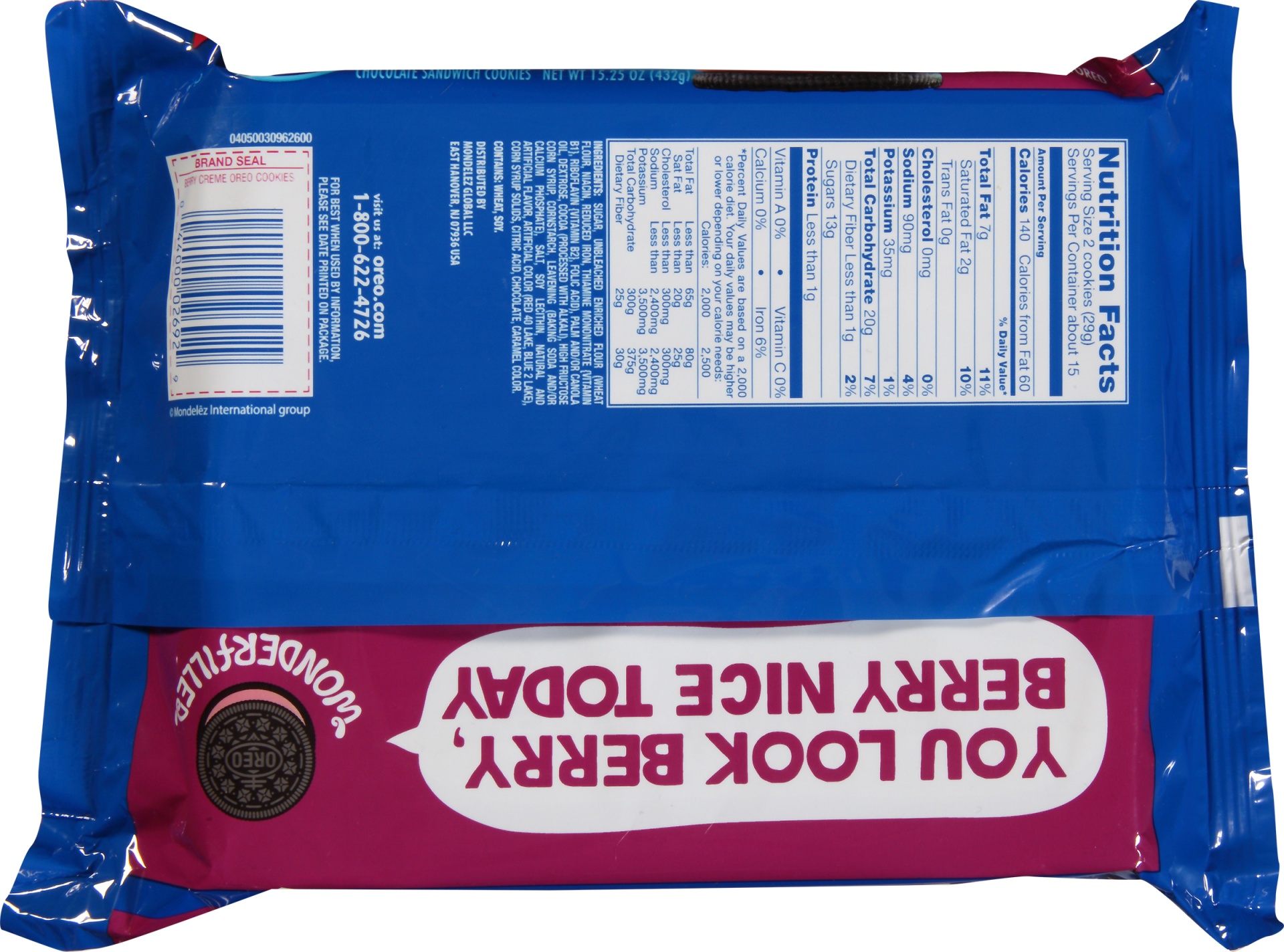 Oreo Berry Burst Ice Cream Chocolate Sandwich Cookies 15.25 oz Shipt