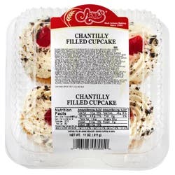 Arnie's Bakery Gourmet Cupcakes, Chantilly Filled