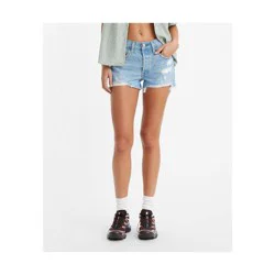 Levi's 501® Original Fit High-Rise Women's Jean Shorts - Oxnard 26: Denim, Fly Button