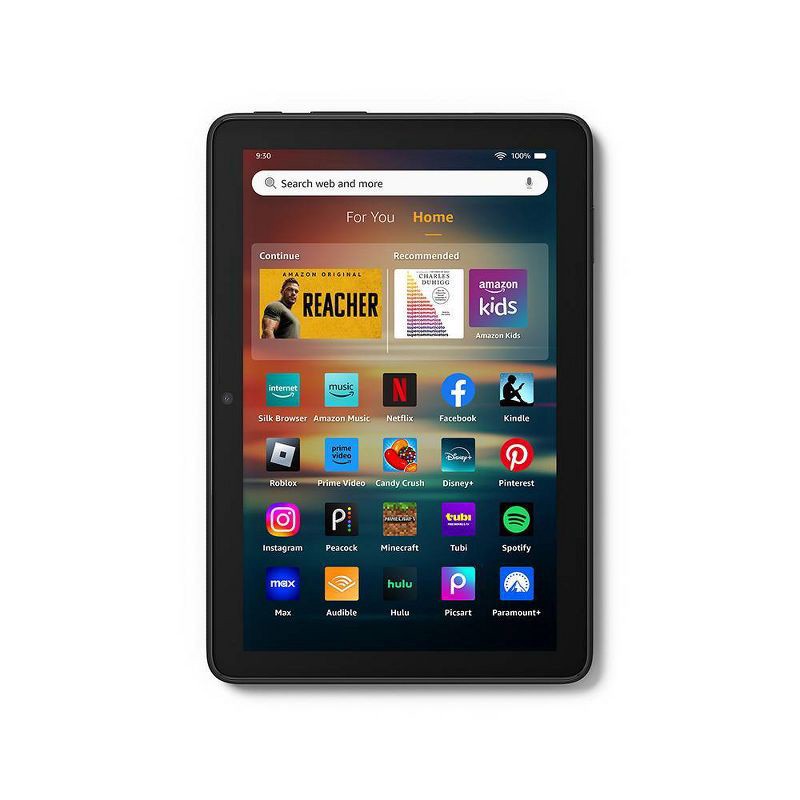 slide 1 of 6, Amazon Fire HD 8 Tablet (2024) - Black, 8 tablet