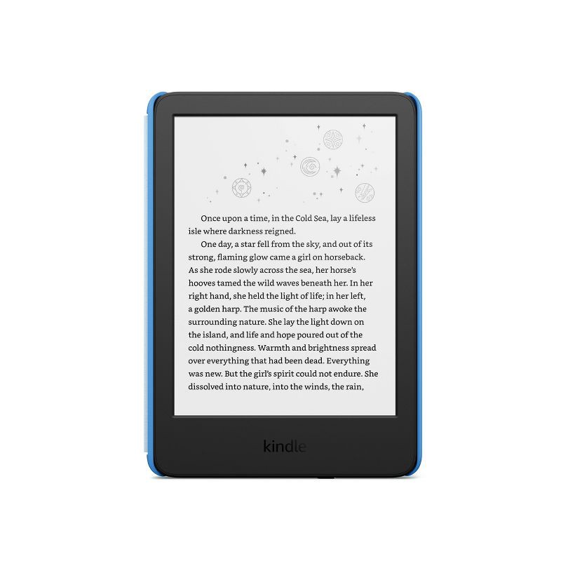 slide 1 of 7, Amazon Kindle Kids' 6" e-Reader (2024) - Space Whale, 1 ct