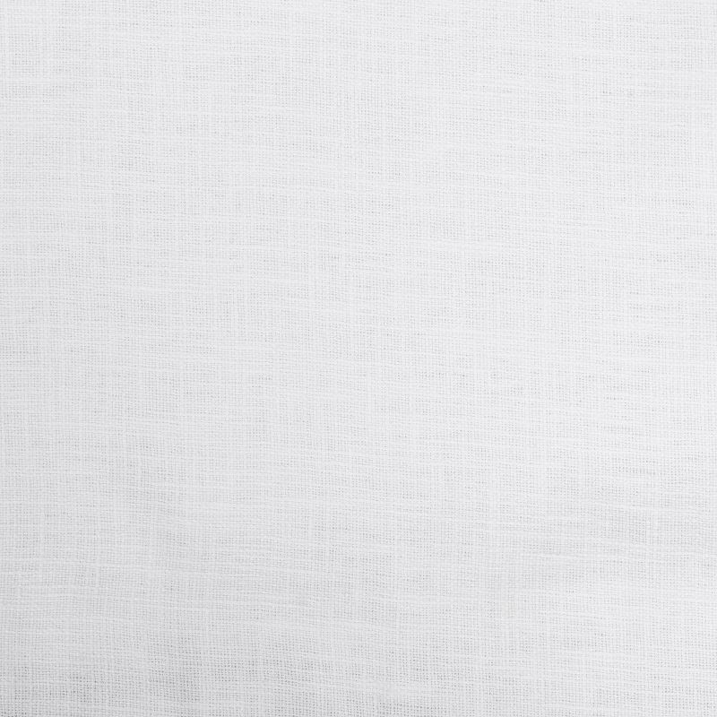slide 5 of 7, 50"x84" Blackout Slub Weave Raw Edge Curtain Panel White - Threshold™, 1 ct