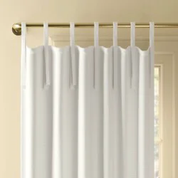 50"x63" Blackout Aruba Tie-Top Curtain Panel Off-White - Threshold™