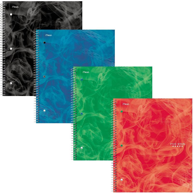 slide 2 of 8, Five Star Active 1 Subject 80ct Wide Ruled Notebook Assorted, 80 ct