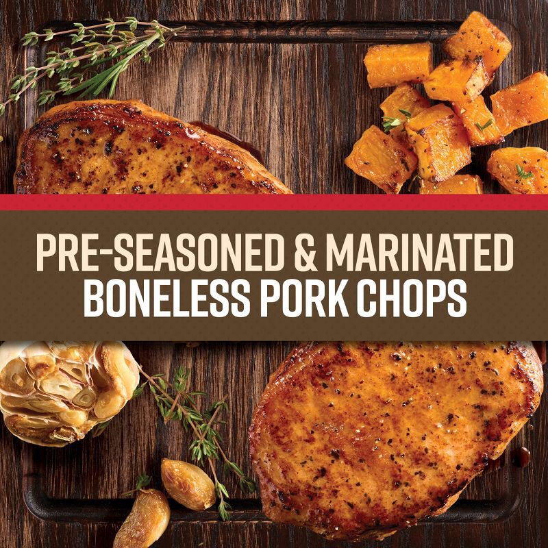 slide 5 of 9, Tyson Savory Campfire Pork Chop - 12oz, 12 oz