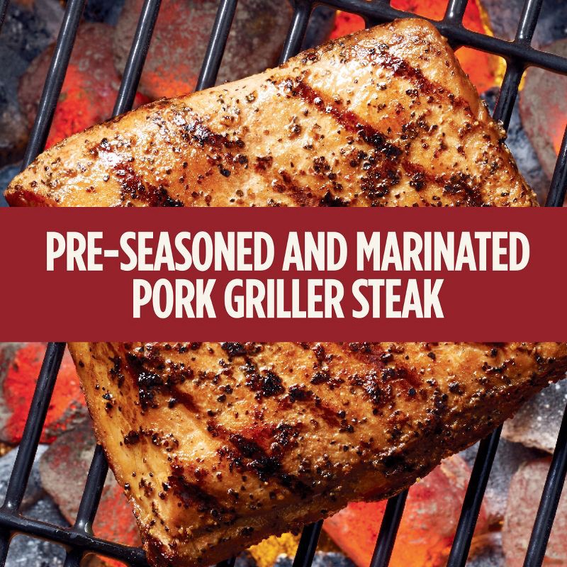 slide 3 of 11, Tyson Seasoned Steakhouse Pork Griller Steak - 12oz, 12 oz