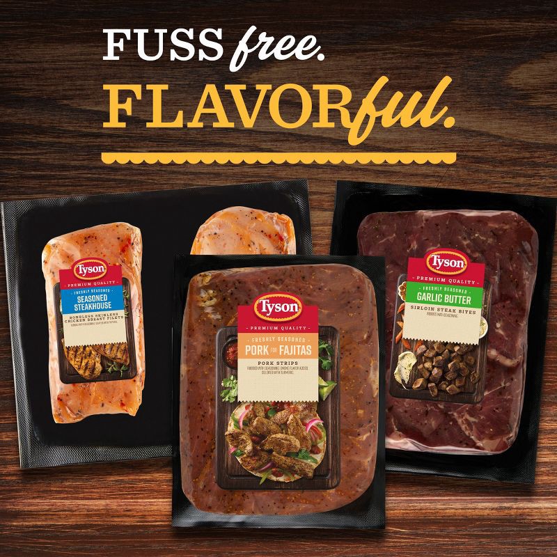 slide 9 of 9, Tyson Fajita Seasoned Pork Strips - 20oz, 20 oz