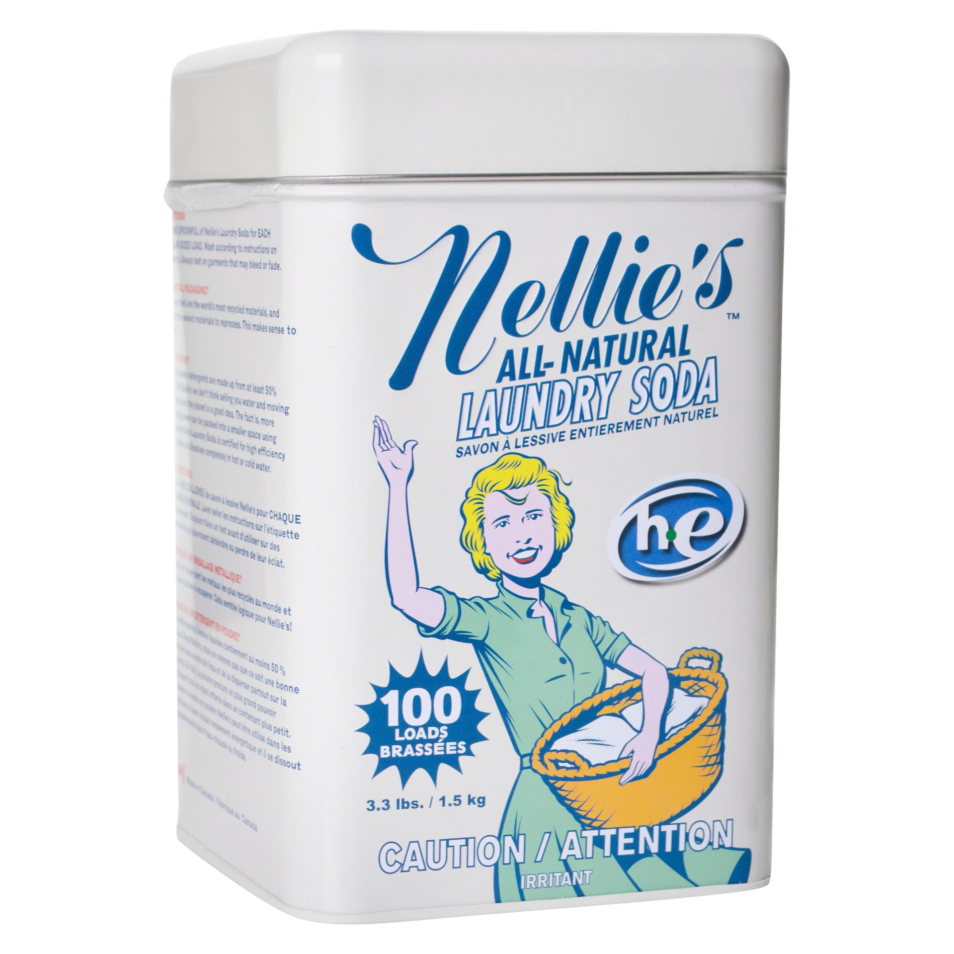 slide 1 of 1, Nellie's All-Natural Unscented Laundry Detergents, 1 ct