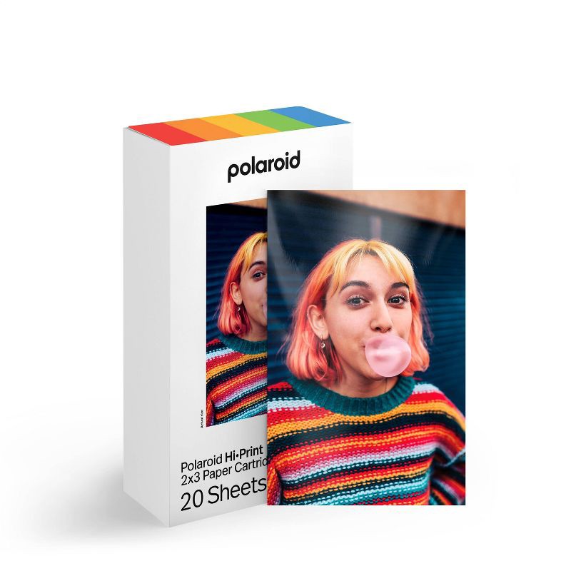 slide 1 of 6, Polaroid Hi-Print Paper Gen 2: Android & iOS Compatible, Bluetooth, USB-C Connection, 1 ct