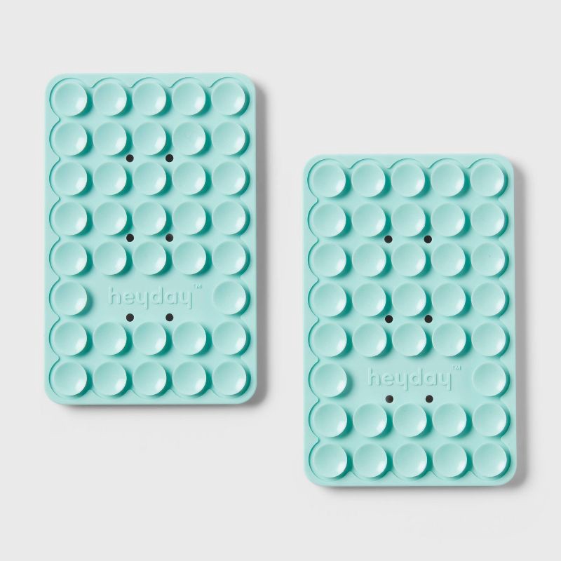 slide 1 of 4, Suction Mount Phone Holder 2pk - heyday™ Spring Teal, 2 ct