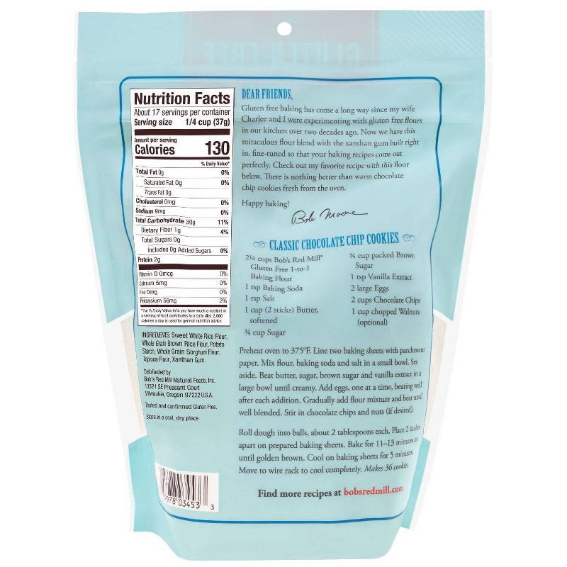 slide 2 of 5, Bob's Red Mill 1 to 1 Gluten Free Baking Flour - 22oz, 22 oz