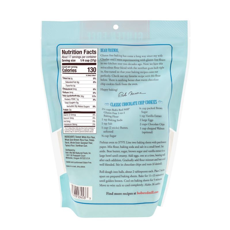 slide 4 of 5, Bob's Red Mill 1 to 1 Gluten Free Baking Flour - 22oz, 22 oz