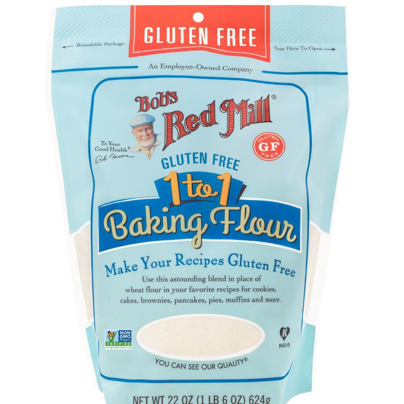 slide 1 of 5, Bob's Red Mill 1 to 1 Gluten Free Baking Flour - 22oz, 22 oz