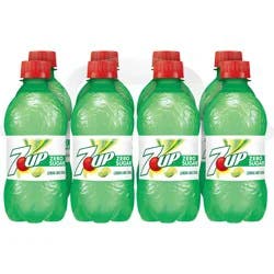 7UP Zero Sugar Lemon Lime Soda, 12 fl oz bottles, 8 pack