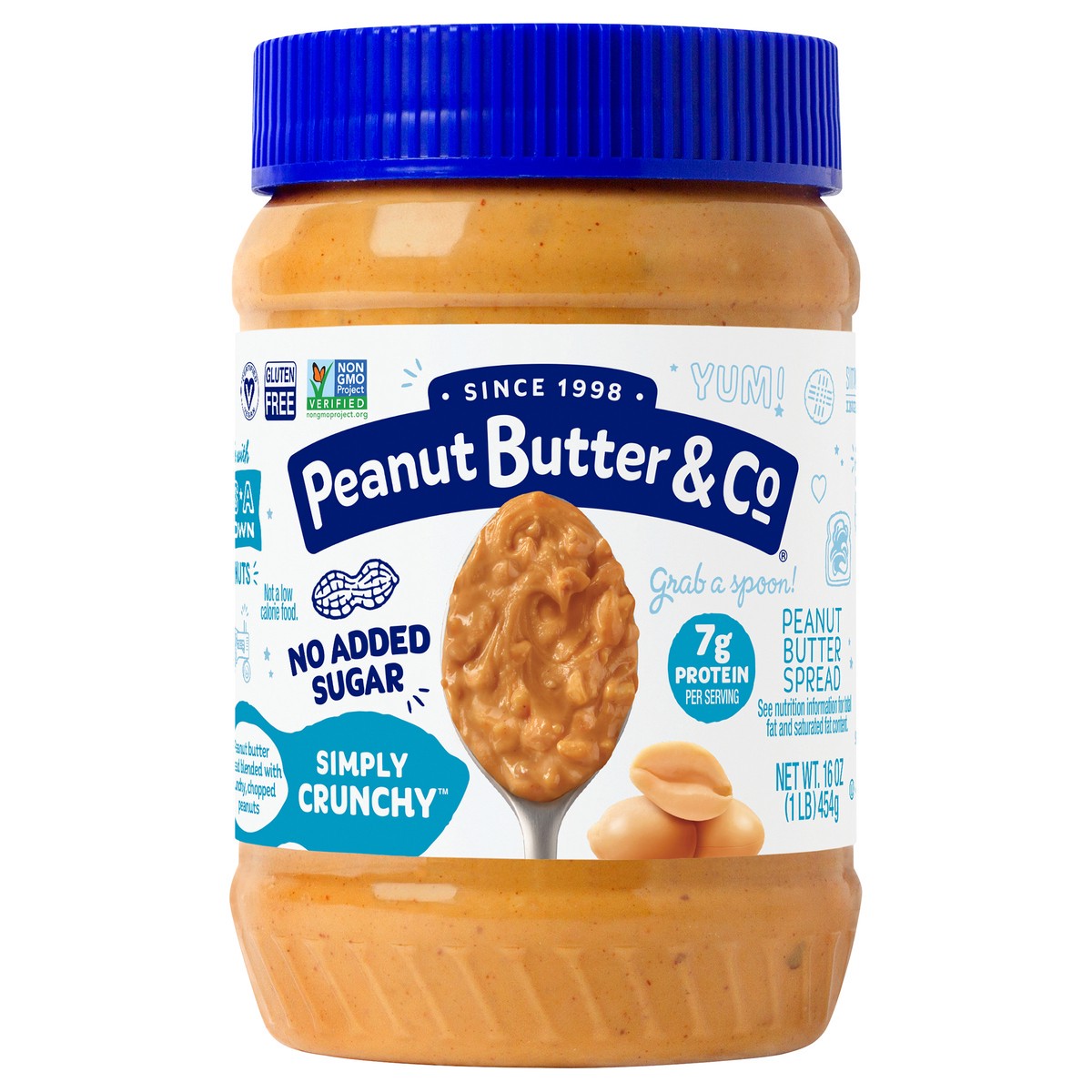 slide 1 of 11, Peanut Butter & Co. Simply Crunchy™ Peanut Butter Spread 16 oz. Jar, 16 oz