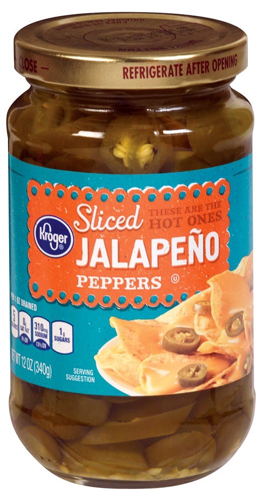 slide 1 of 1, Kroger Sliced Jalapeno Peppers, 12 oz