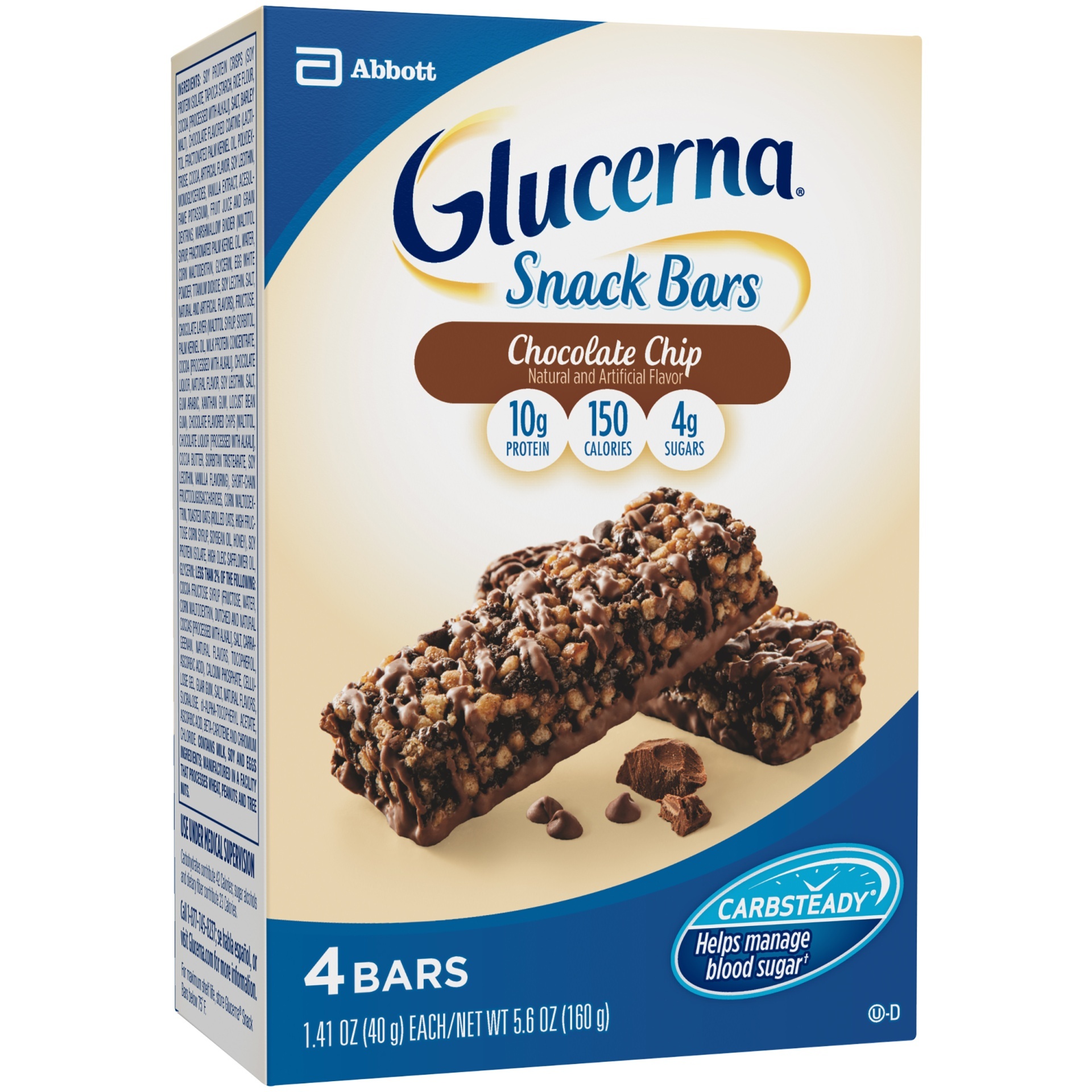 slide 1 of 1, Glucerna Snack Bars 4 ea, 4 ct