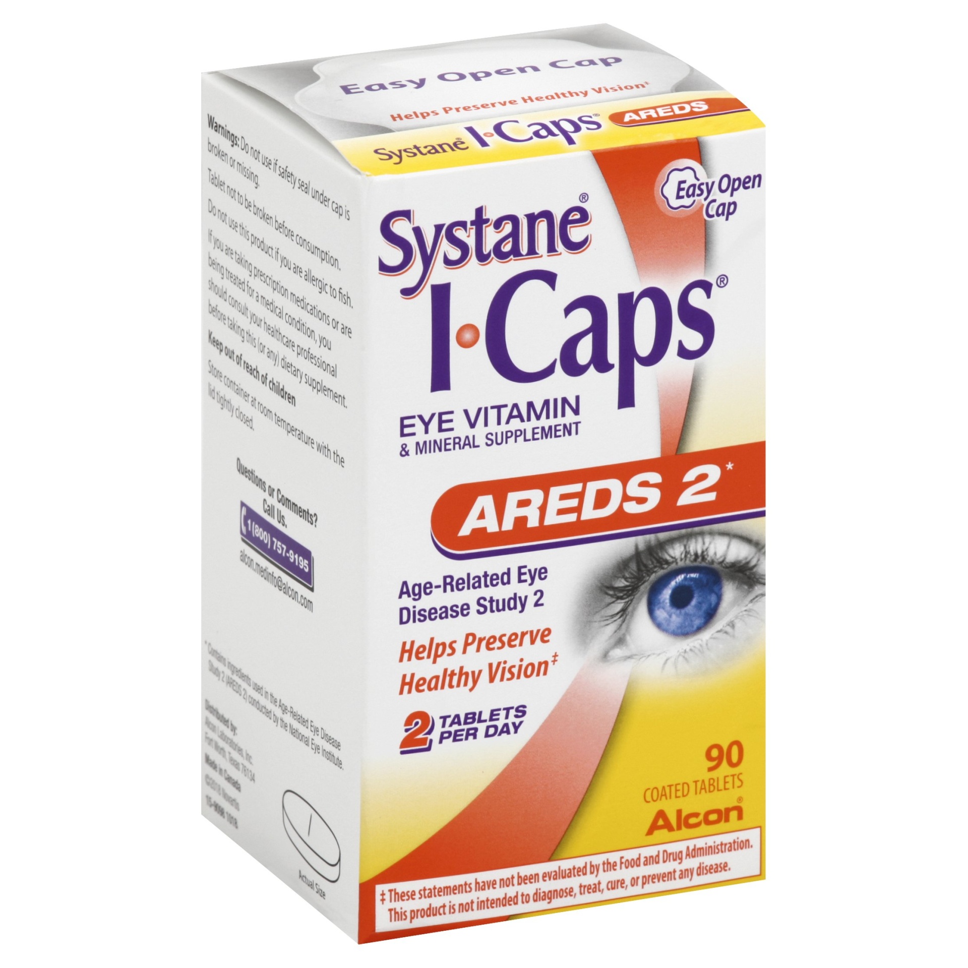 slide 1 of 1, Systane I-Caps Eye Vitamin, 90 ct