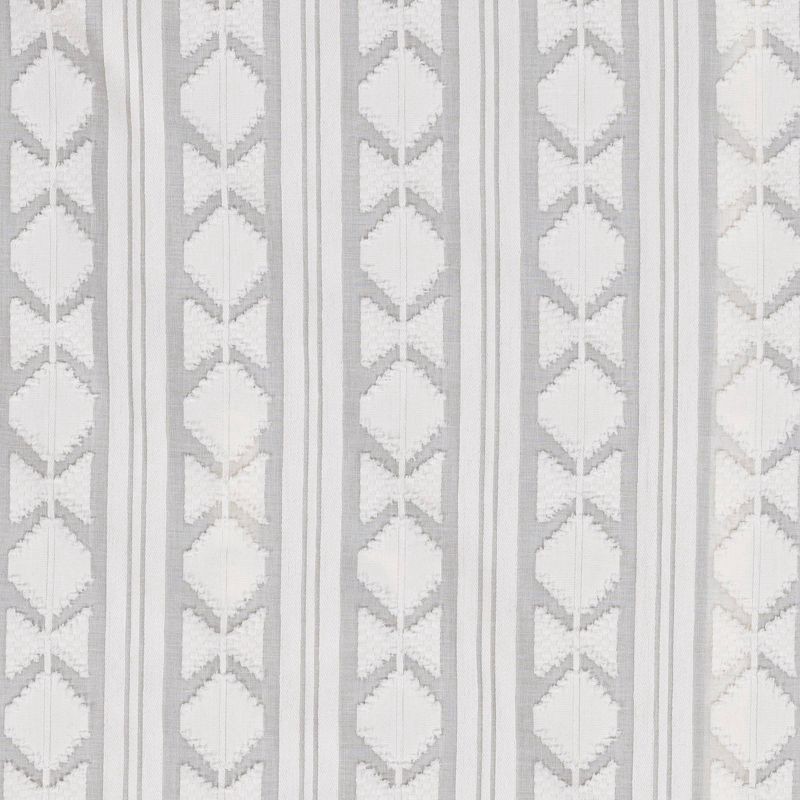 slide 4 of 4, 54"x84" Light Filtering Boho Diamond Clip Curtain Panel White - Threshold™, 1 ct