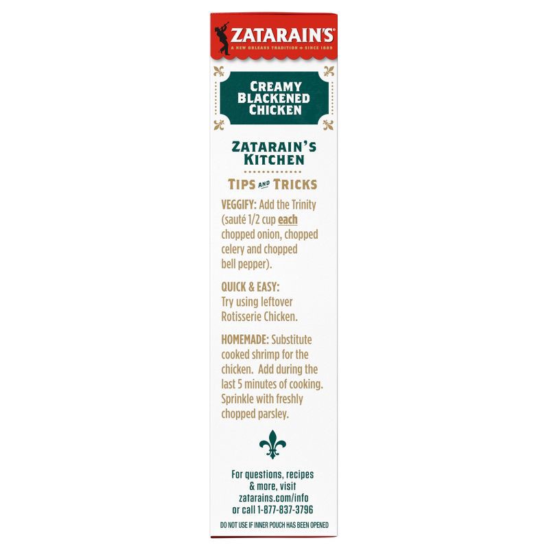 slide 10 of 12, Zatarain's Creamy Blackened Chicken Rice Mix - 8oz, 8 oz
