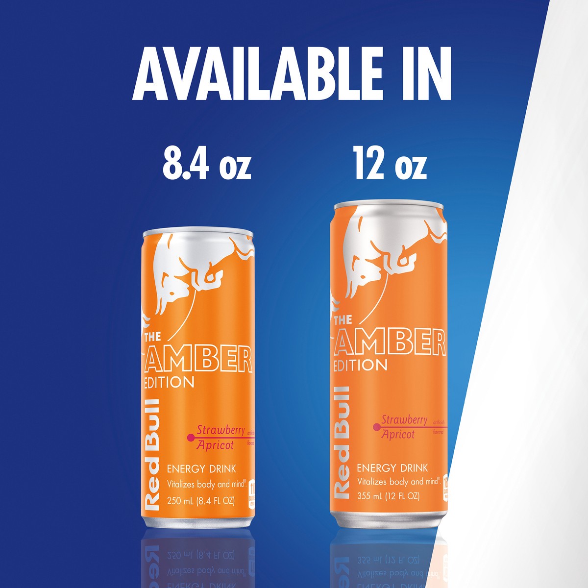 slide 3 of 11, Red Bull Amber Edition Energy Drink, Strawberry Apricot, 114mg Caffeine, 12 fl oz, Pack of 4 Cans, 4 ct; 12 oz