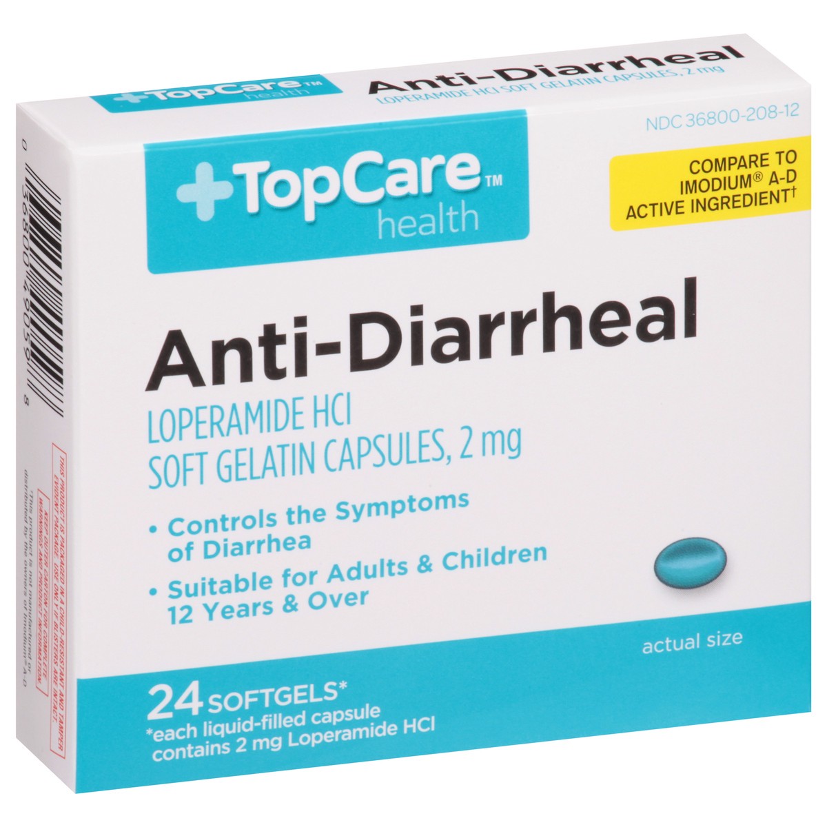slide 10 of 17, TopCare Anit Diarrheal, 24 ct