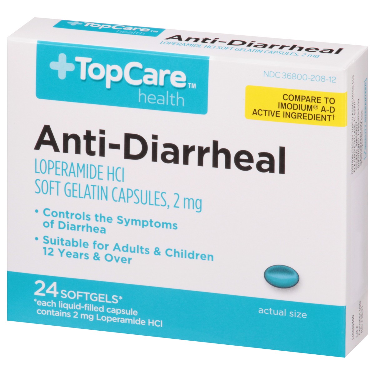 slide 14 of 17, TopCare Anit Diarrheal, 24 ct