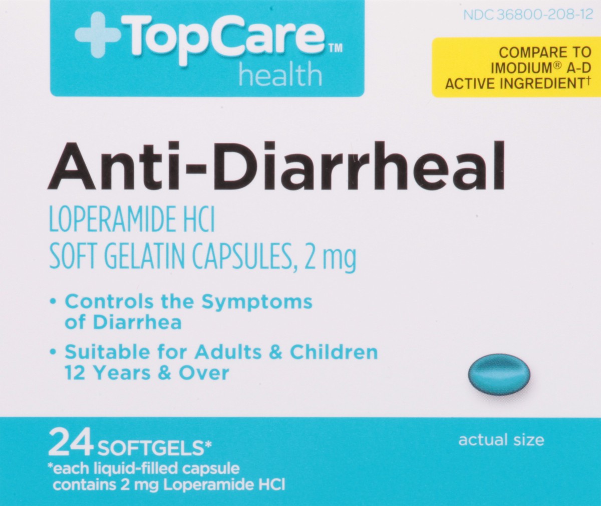 slide 16 of 17, TopCare Anit Diarrheal, 24 ct