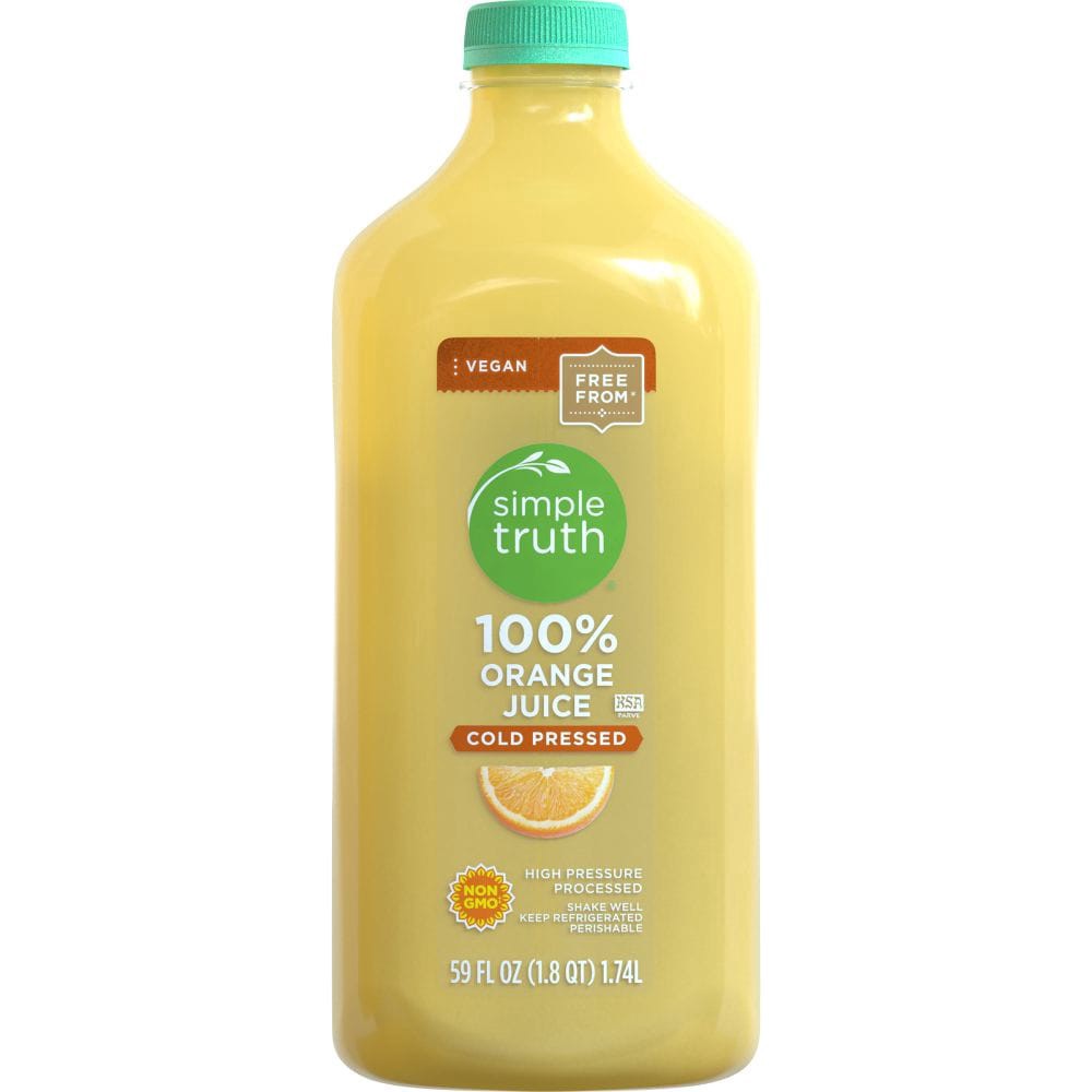 slide 2 of 4, Simple Truth Cold Pressed 100% Orange Juice, 59 fl oz