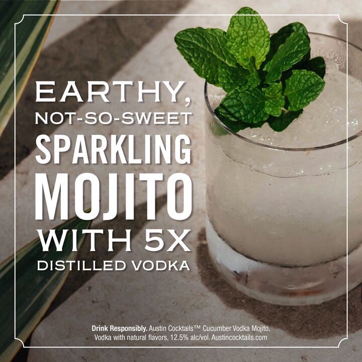 Austin Cocktails Cucumber Vodka Sparkling Mojito Canned Cocktail Can 1