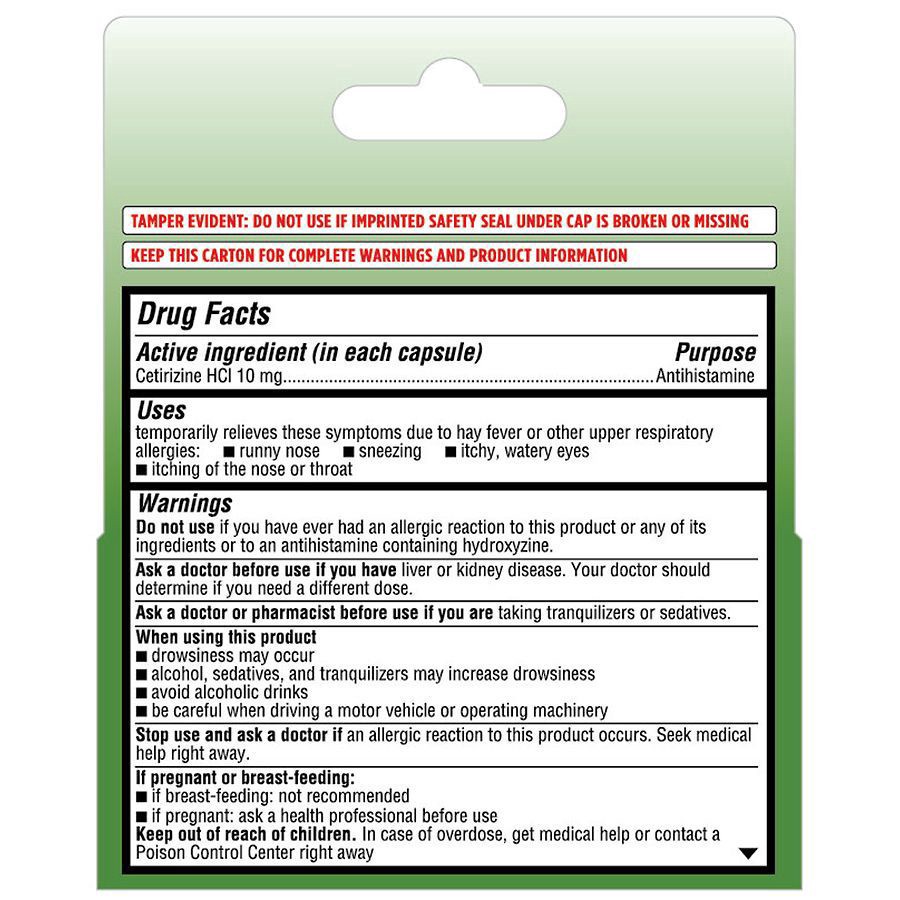 slide 3 of 5, Walgreens Wal-Zyr Allergy Softgels, 25 ct