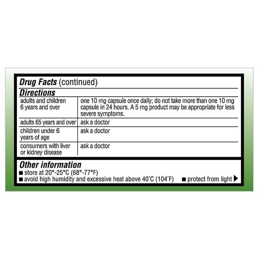 slide 5 of 5, Walgreens Wal-Zyr Allergy Softgels, 25 ct