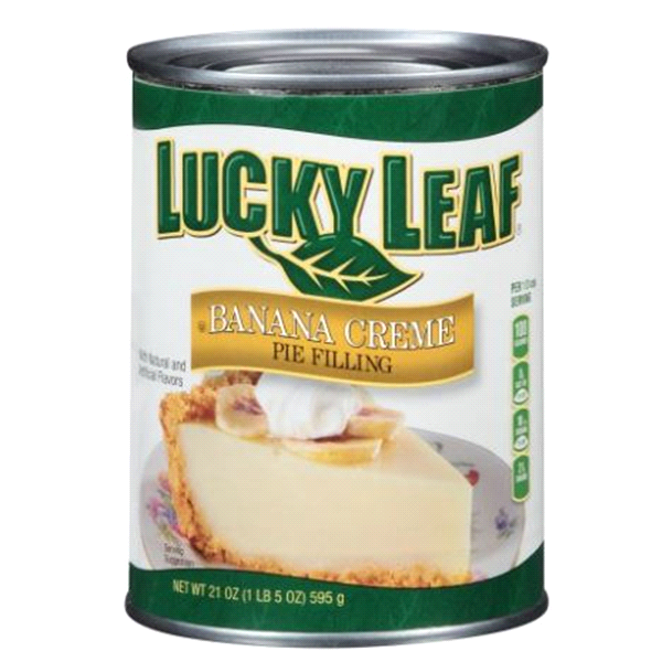 slide 1 of 1, Lucky Leaf Banana Creme Pie Filling, 21 oz