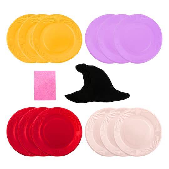 slide 1 of 2, Jack-O'-Lantern Paper Plate Kit By Creatology, 11.25 in x 8 in x 1.2 in