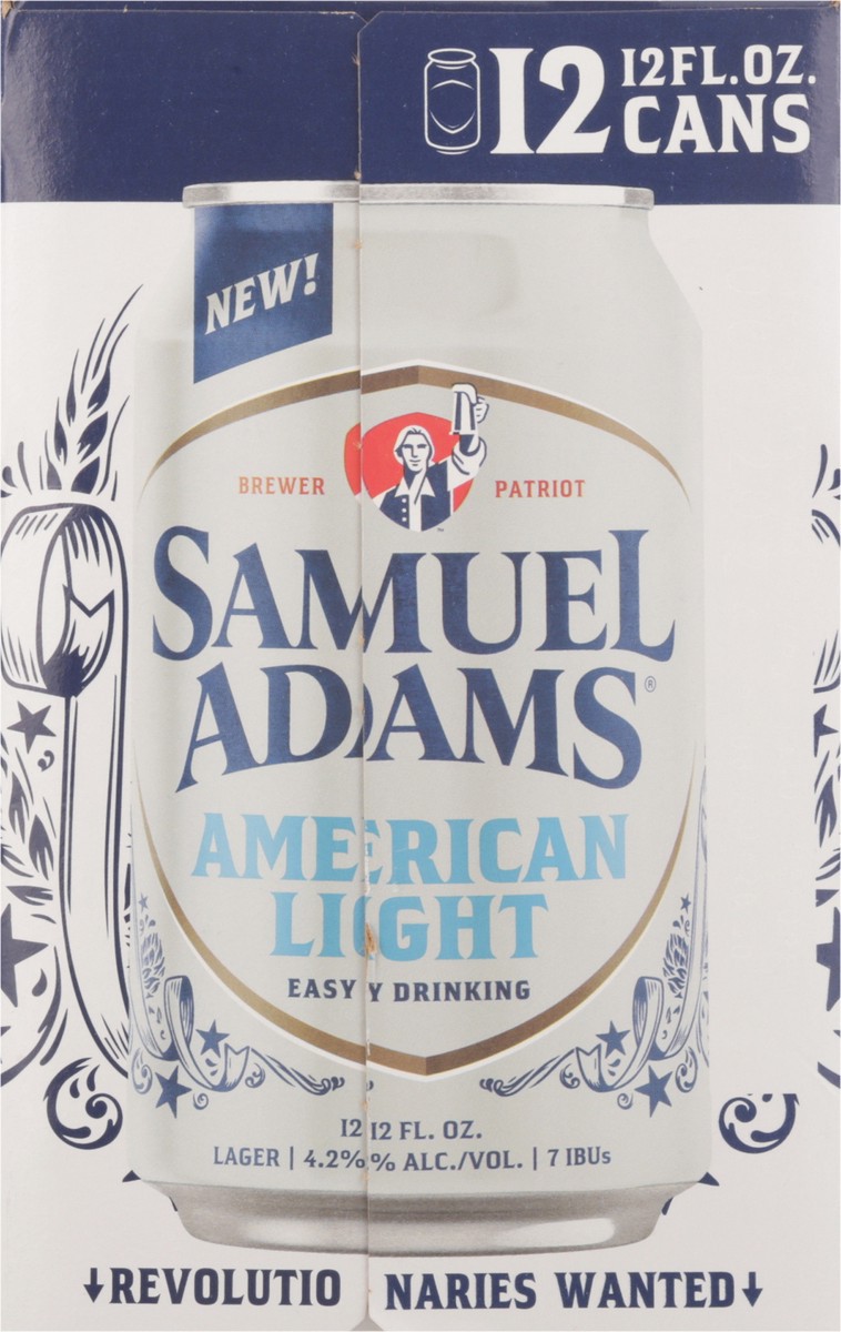 slide 12 of 13, Samuel Adams Lager American Light Beer 12 - 12 fl oz Cans, 12 ct; 12 oz