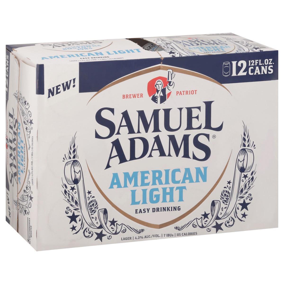 slide 7 of 13, Samuel Adams Lager American Light Beer 12 - 12 fl oz Cans, 12 ct; 12 oz