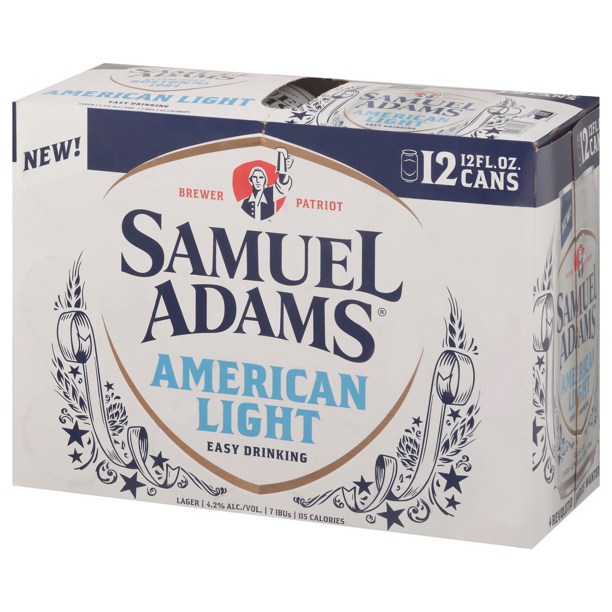 slide 13 of 13, Samuel Adams Lager American Light Beer 12 - 12 fl oz Cans, 12 ct; 12 oz