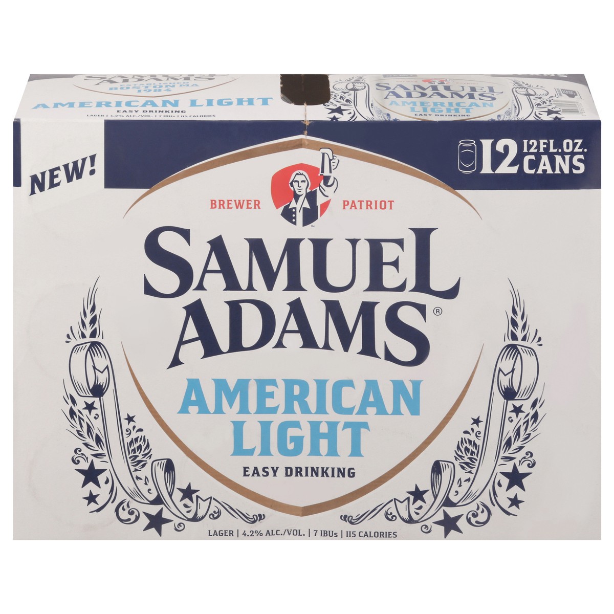 slide 1 of 13, Samuel Adams Lager American Light Beer 12 - 12 fl oz Cans, 12 ct; 12 oz