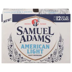 Samuel Adams Lager American Light Beer 12 - 12 fl oz Cans